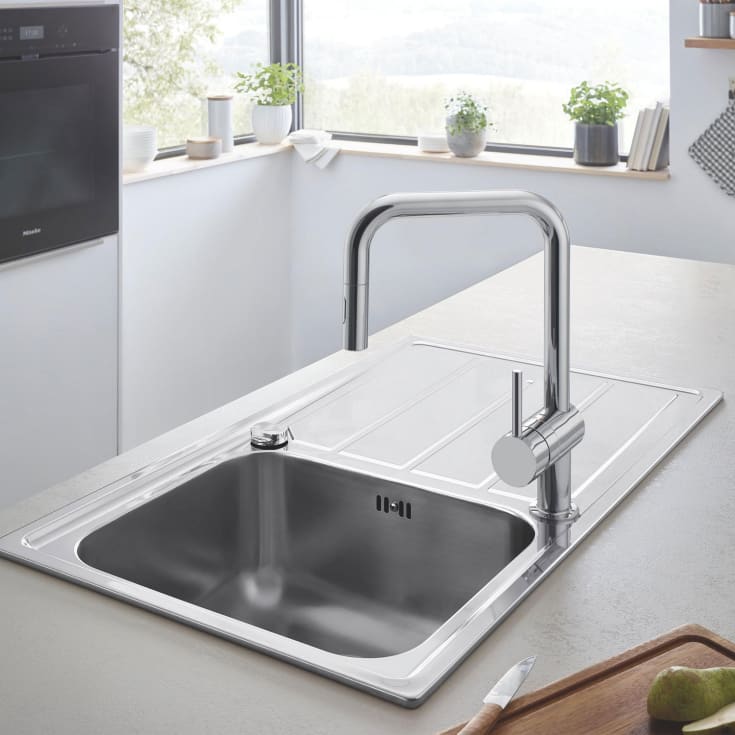 Grohe Minta köksblandare, utdragbar pip, krom