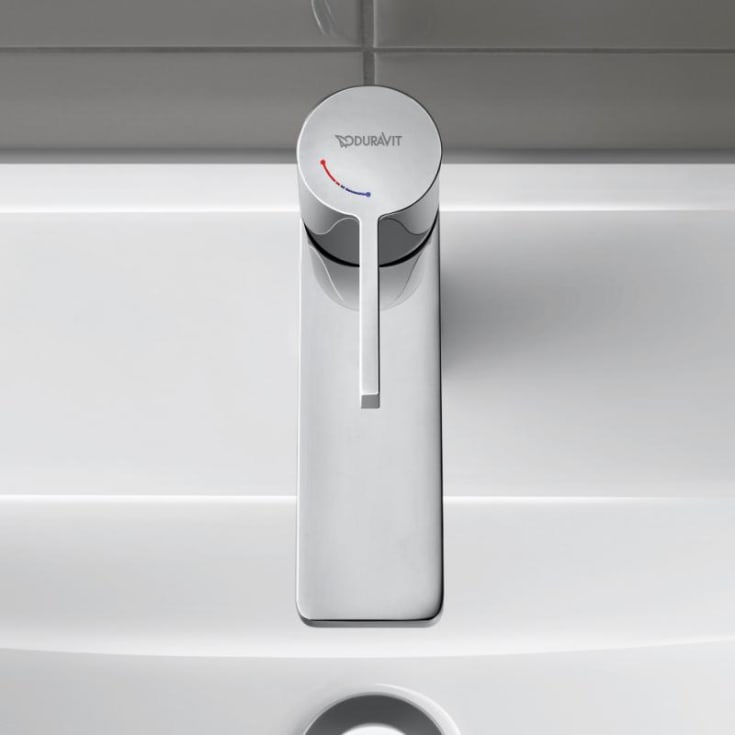 Duravit D-Neo tvättställsblandare, medium, krom