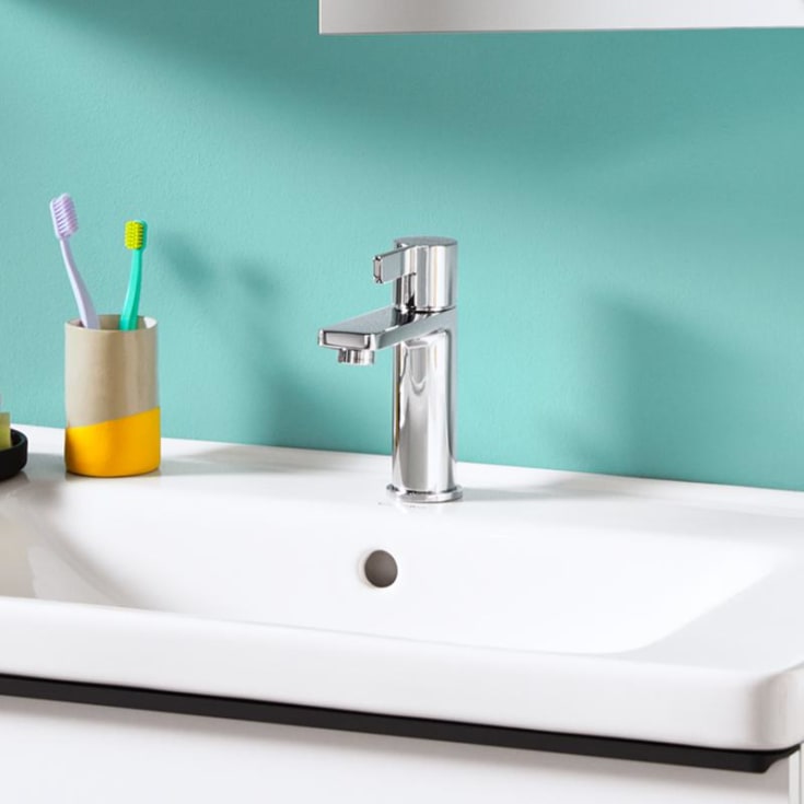 Duravit D-Neo servantbatteri medium, krom