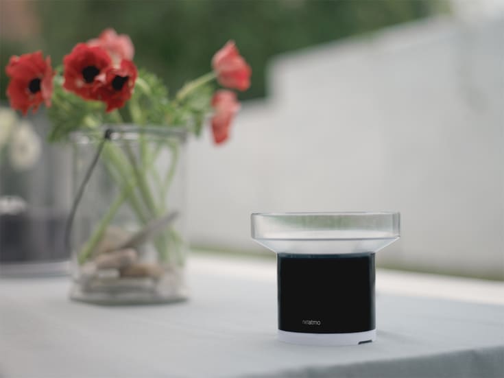 Netatmo smart väderstation med regnmätare