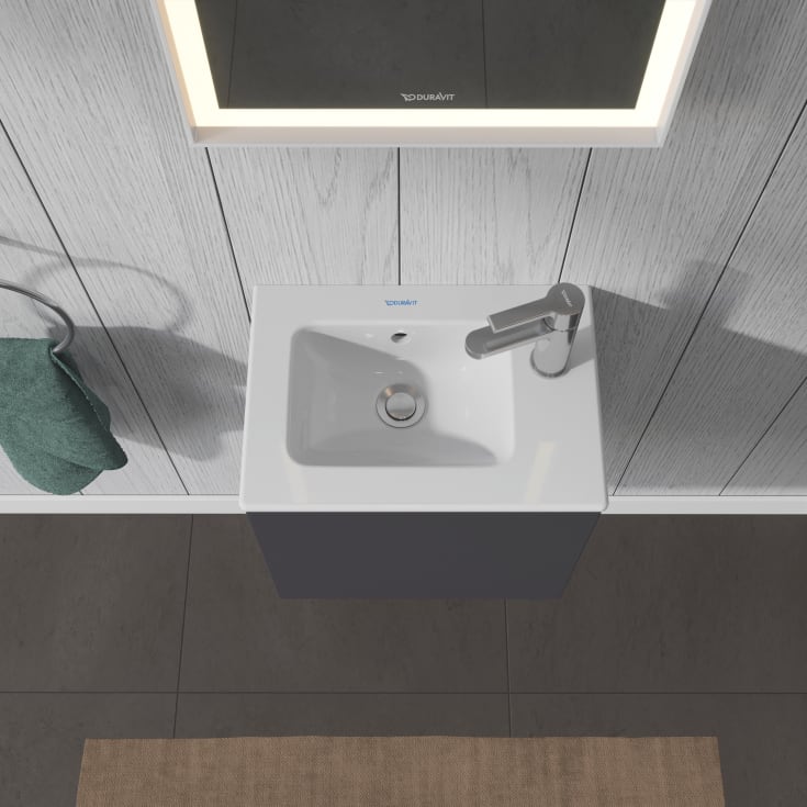 Duravit Me By Starck håndvask, 43x30 cm, højre, hvid