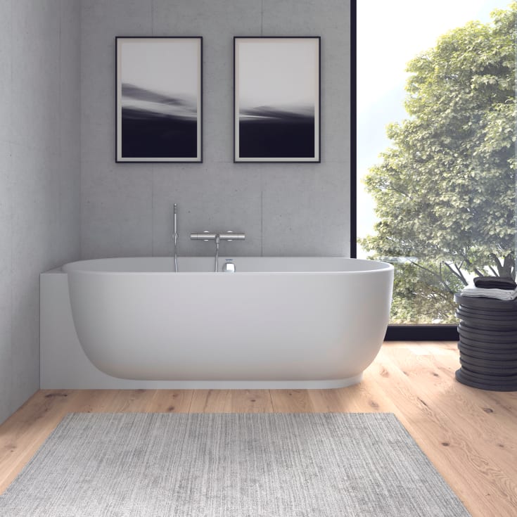 Duravit Luv badekar, 185x95 cm, med panel, venstre, hvit