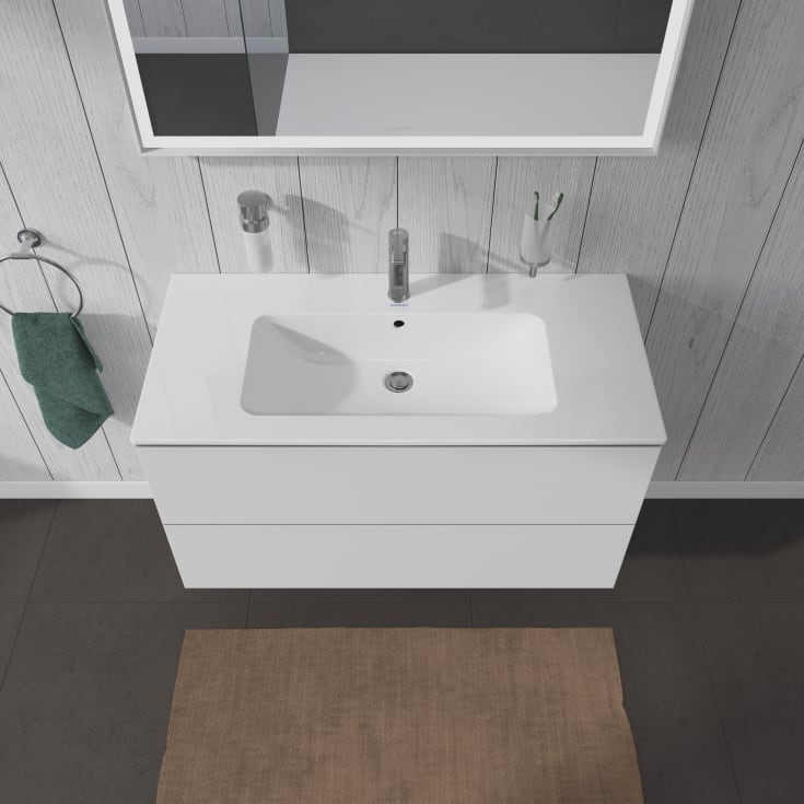 Duravit L-Cube tvättställsunderskåp, 102x48 cm, matt vit