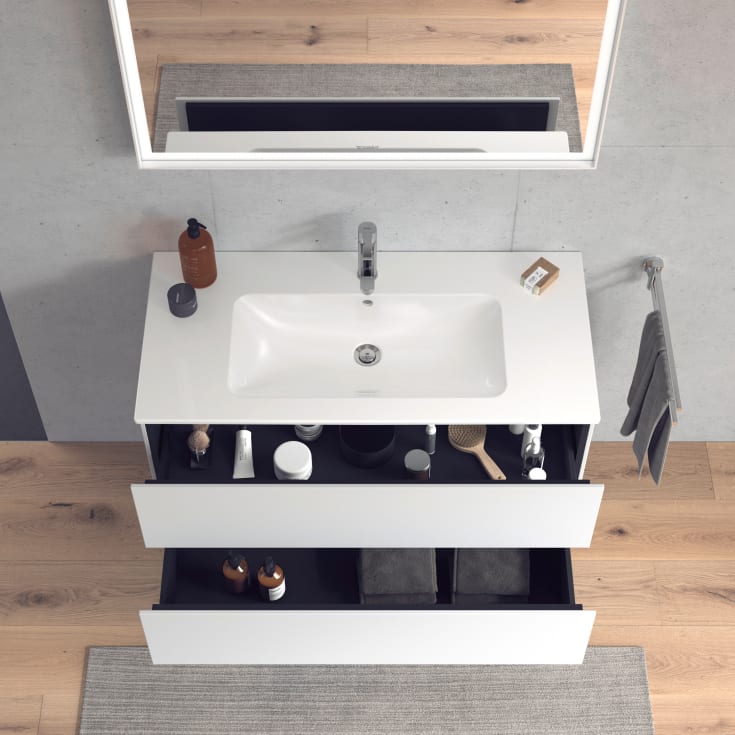 Duravit L-Cube tvättställsunderskåp, 102x48 cm, matt vit