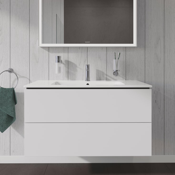Duravit L-Cube tvättställsunderskåp, 102x48 cm, matt vit