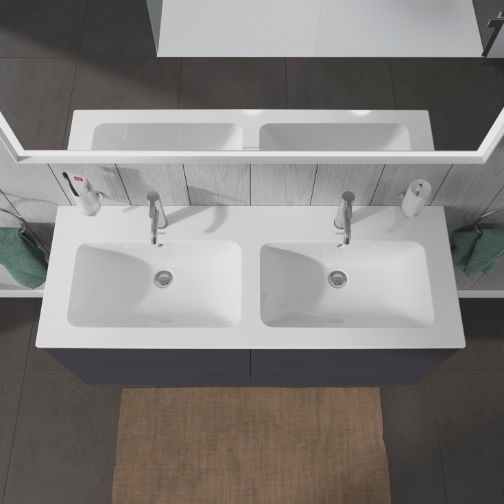 Duravit Me by Stark håndvask, 130x49 cm, hvid