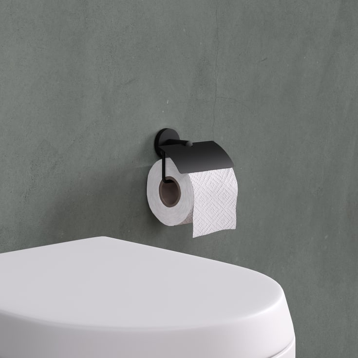 Cosmic toiletrulleholder, mat sort