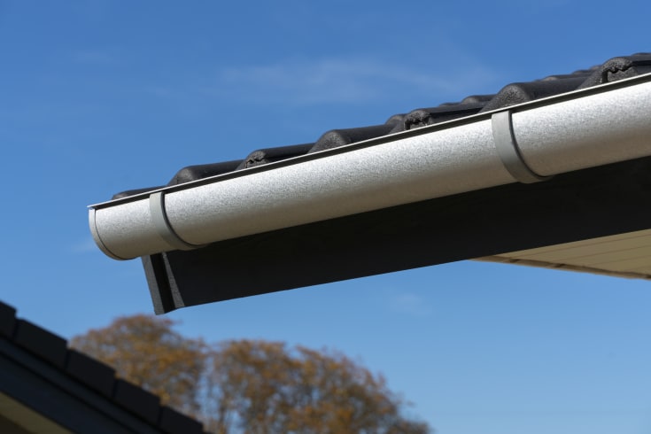 Plastmo tagrende nr. 11 - 6 meter, aluzink