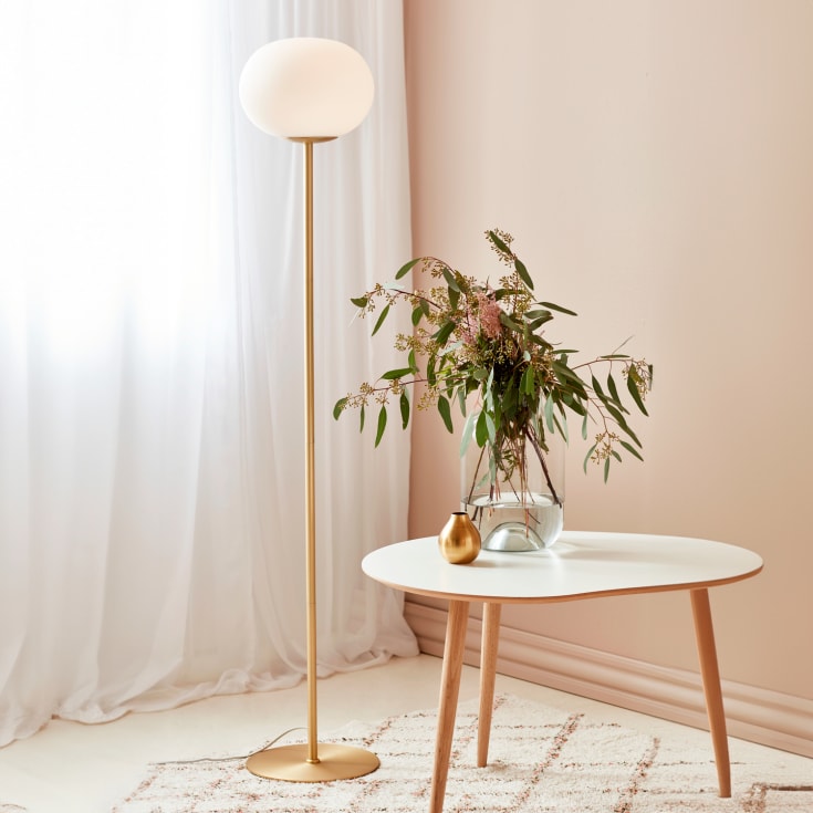 Nordlux Alton golvlampa, mässing