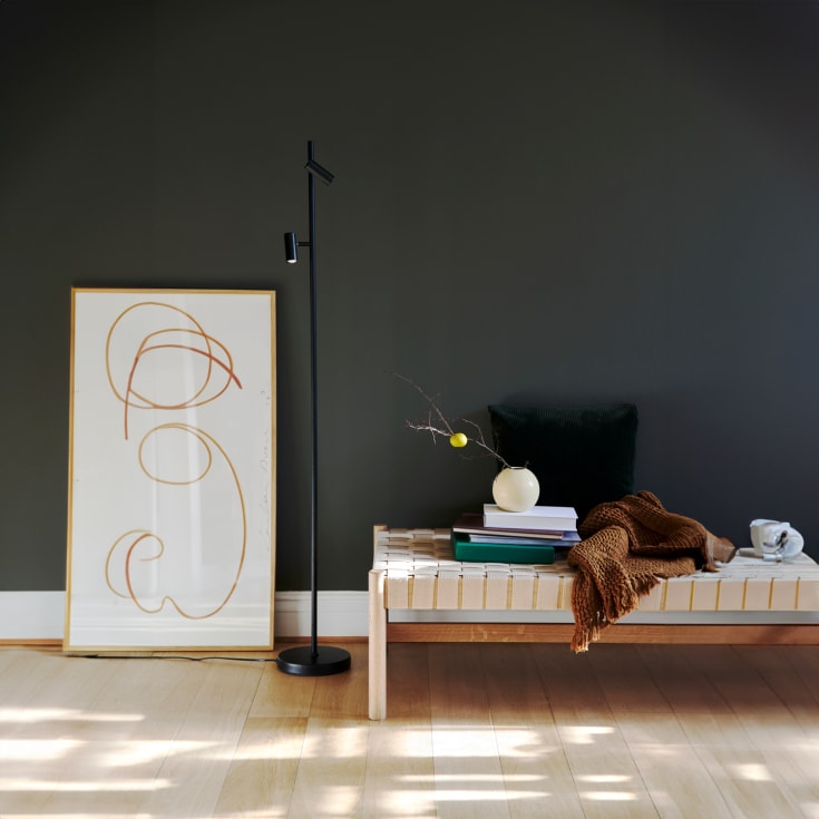 Nordlux Omari golvlampa, svart
