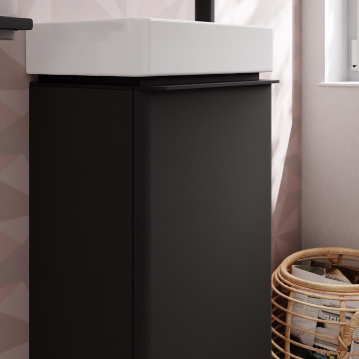 Hansgrohe Xelu Q underskab 34x26,5 cm, venstre, mat grå