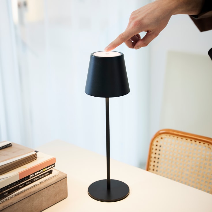 Nielsen Light One uppladdningsbar bordslampa, svart