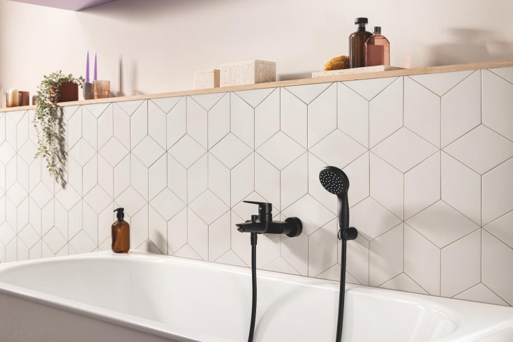 Grohe VitalioFlex Trend duschslang, 1,5 meter, matt svart
