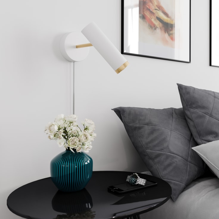 By Rýdens Puls vegglampe, hvit