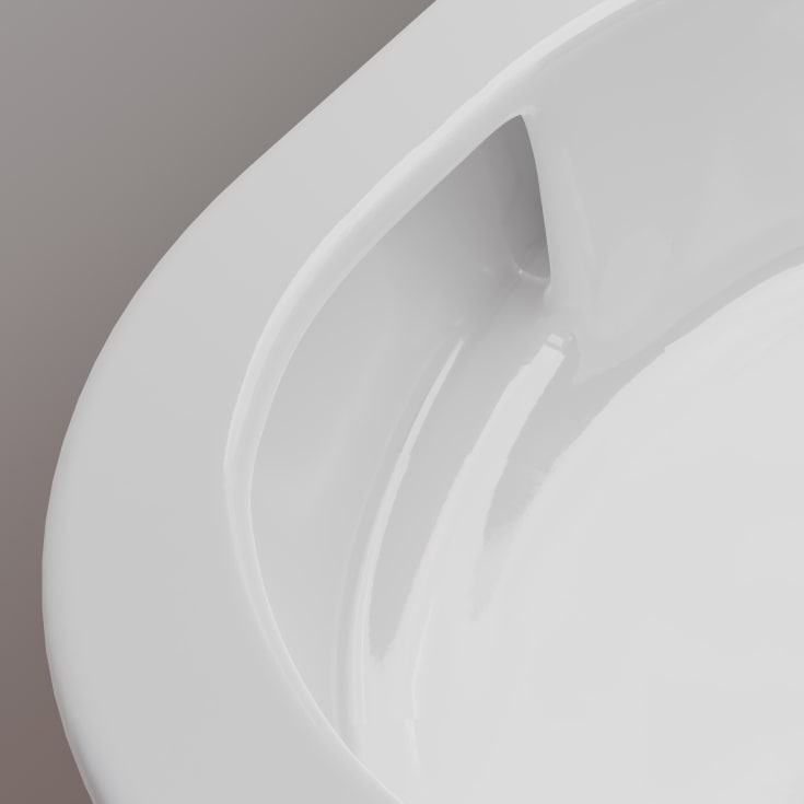 Hansgrohe EluPura S 540 vegghengt toalett, uten skyllekant, rengjøringsvennlig, hvit