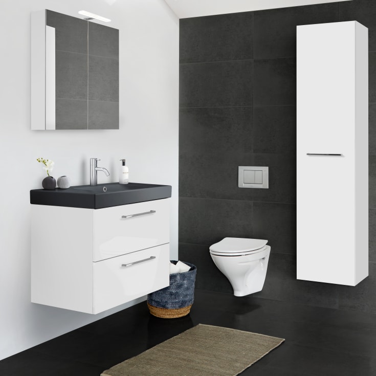 Dansani Mido+ Select speilskap, 80x64 cm, blank hvit