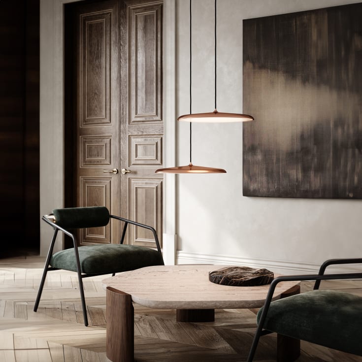 Dftp Artist pendellampe, kobber, Ø40 cm