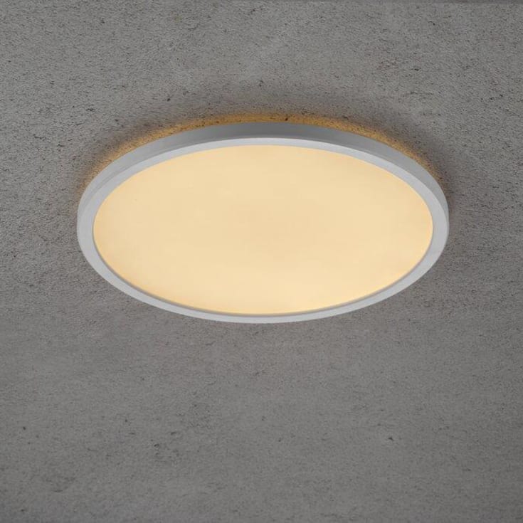 Nordlux Oja plafond, 3-trinns dimming, 2700K, hvit, Ø29 cm
