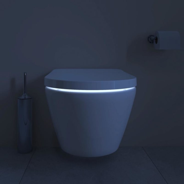 Duravit D-Neo SensoWash douchetoilet, uden skyllekant, hvid