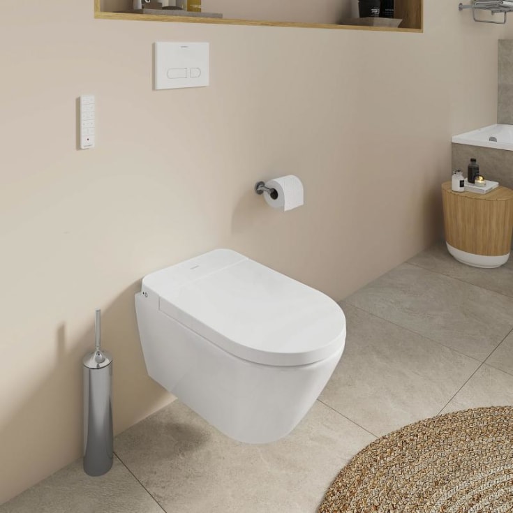Duravit D-Neo SensoWash dusjtoalett, uten skyllekant, setevarme, hvit