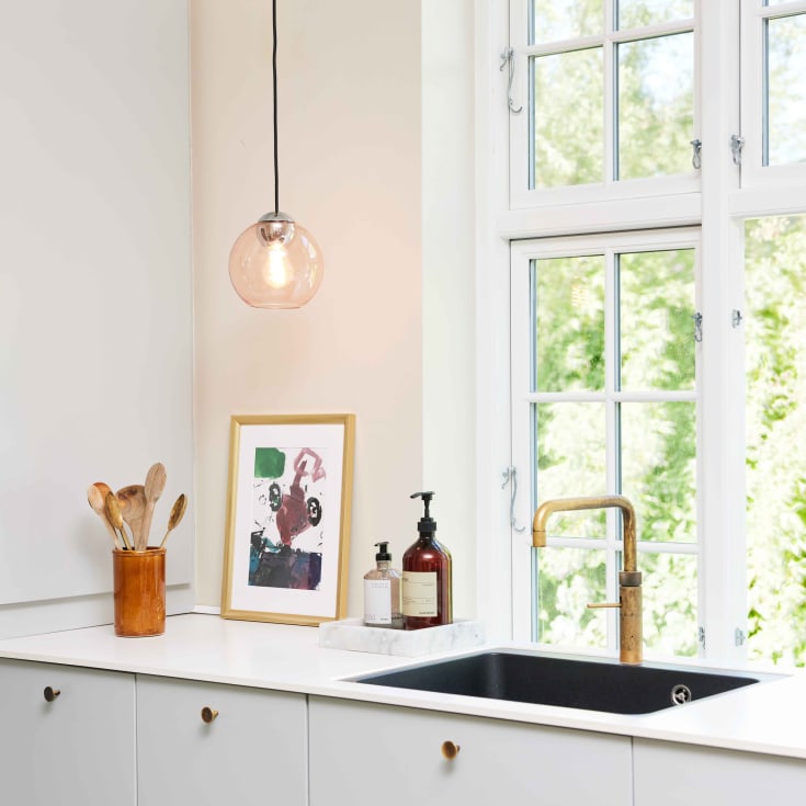 Halo Design Bubbles pendellampa, rosa, Ø14 cm