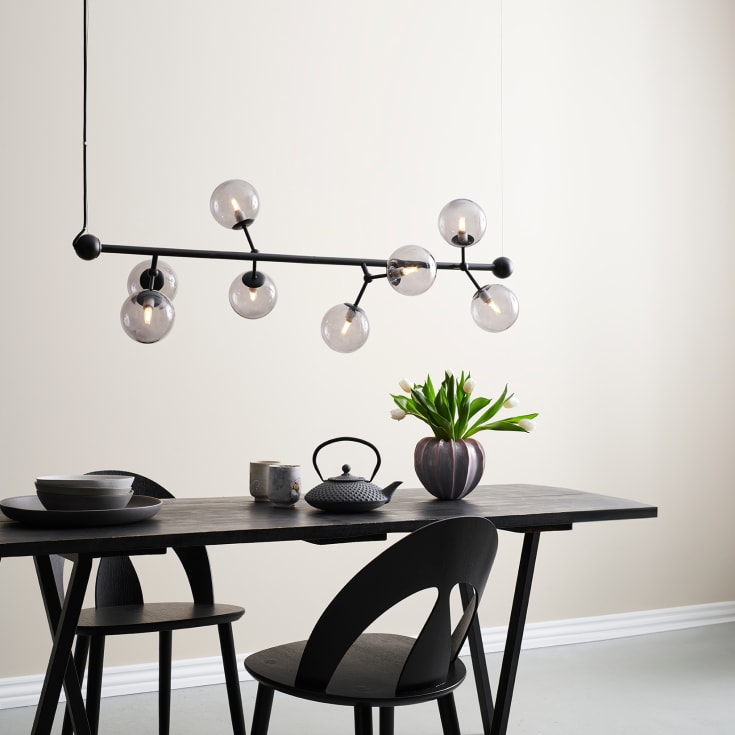 Halo Design Atom mini pendellampa, rökfärgad