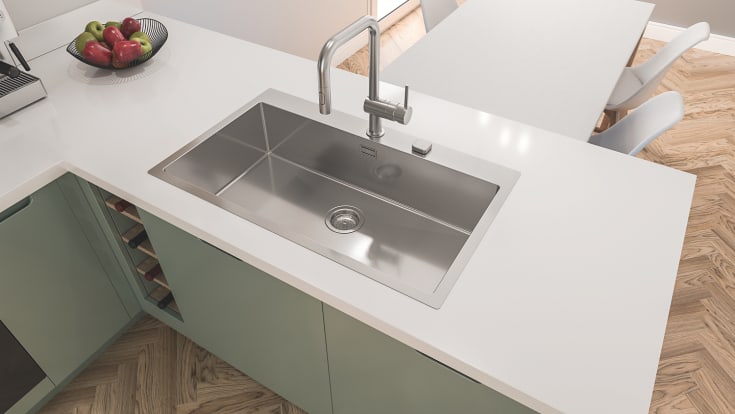 Grohe K800 diskbänk, 84,6x51 cm, rostfritt stål