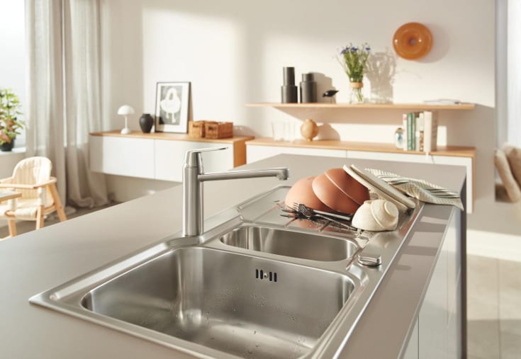 Grohe K500 køkkenvask, 96,5x50 cm, rustfrit stål