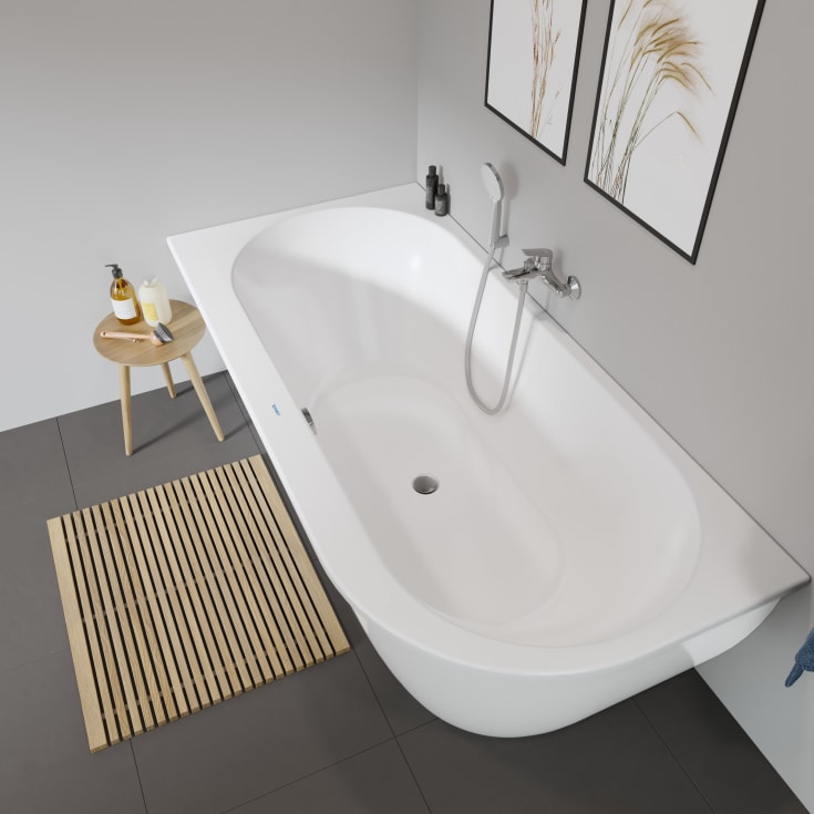 Duravit Darling New badekar, 190x90 cm, venstre, hvid