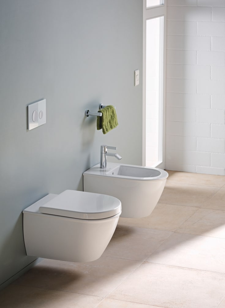 Duravit Darling New væghængt toilet, uden skyllekant, hvid