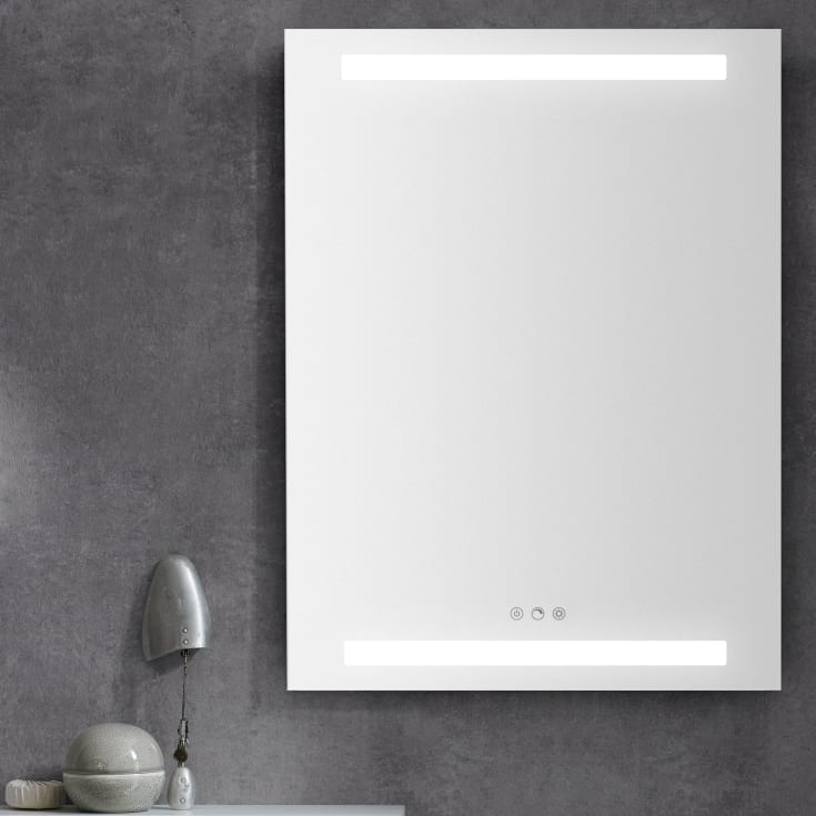 Dansani Level spegel med belysning, dimbar, 60x80 cm