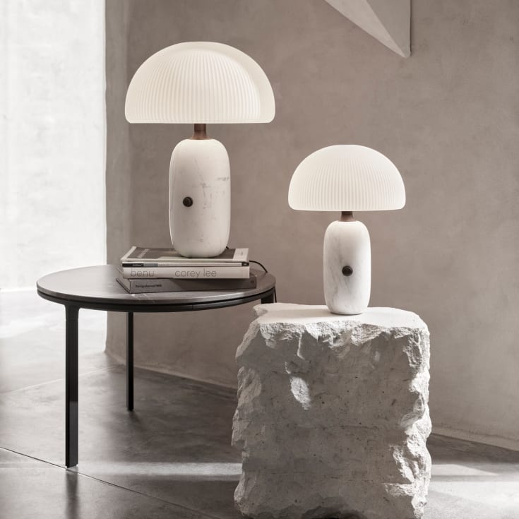 Vipp 592 Sculpture bordlampe large, hvid