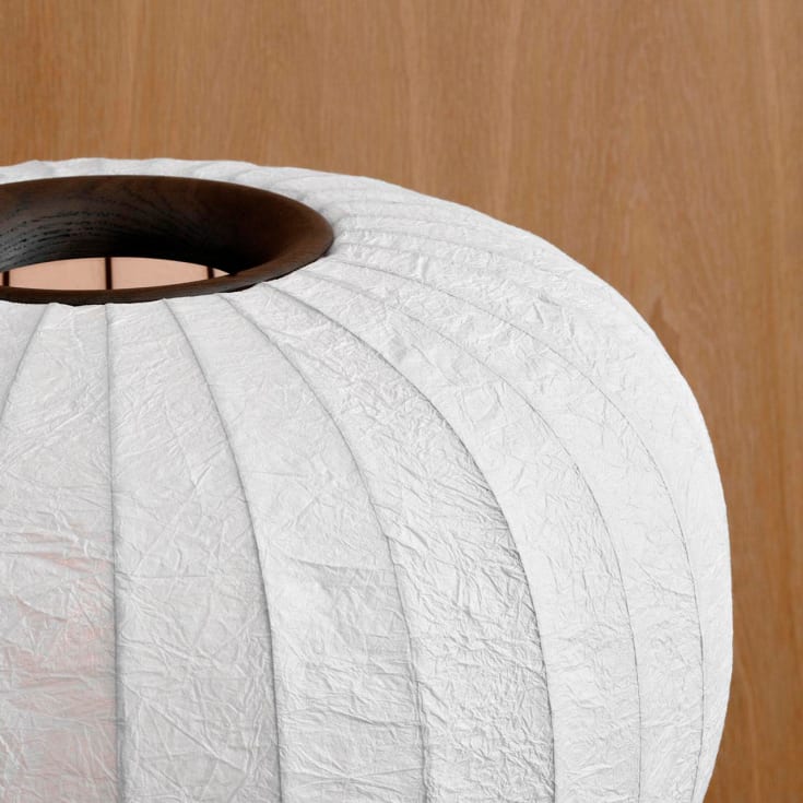 Vipp 581 Paper gulvlampe, hvit/mørk eg
