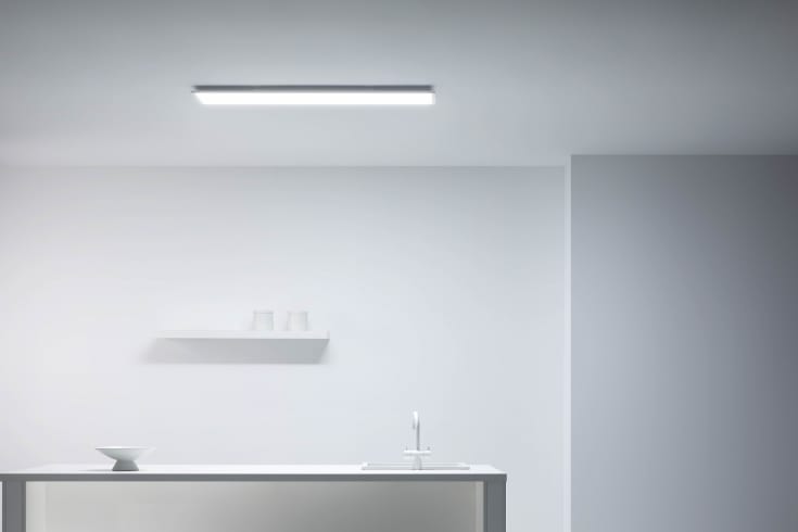 Wiz Superslim panel, justerbar hvid, hvid, 120x30 cm