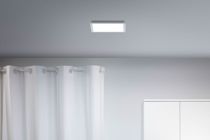 Wiz Superslim panel, justerbar hvid, hvid, 30x30 cm