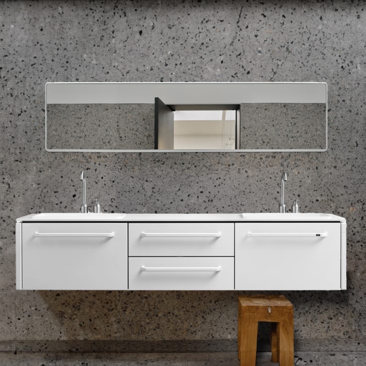 Vipp 981 møbelpakke, 187x46 cm, hvid