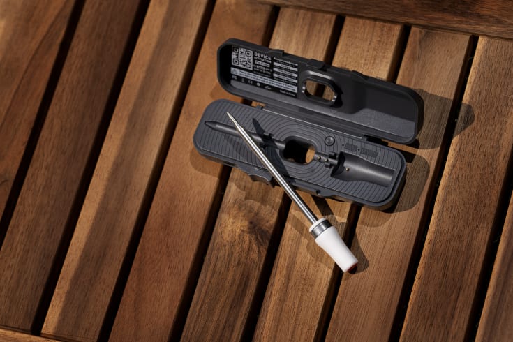 HerQs Pin Probe, trådløs stegetermometer, appstyret