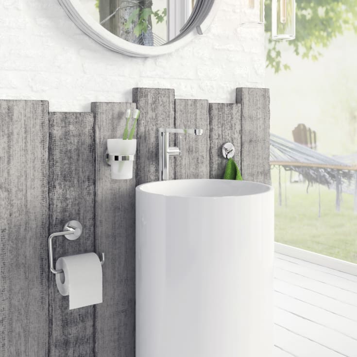 Smedbo Home toiletrulleholder, krom