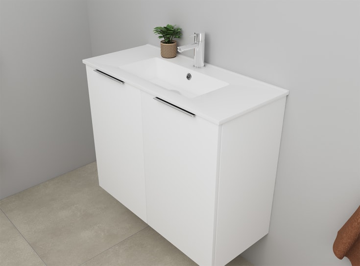 Sanibell Online møbelpakke, usamlet, 81x36 cm, mat hvid