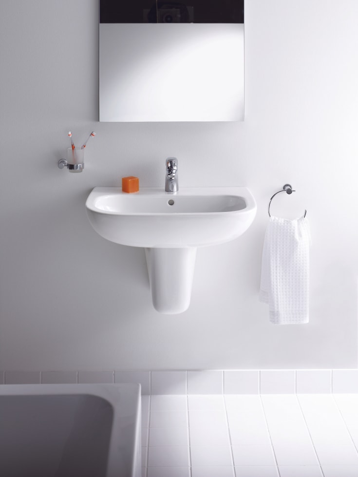 Duravit D-Code tvättställ, 60x46 cm, vit