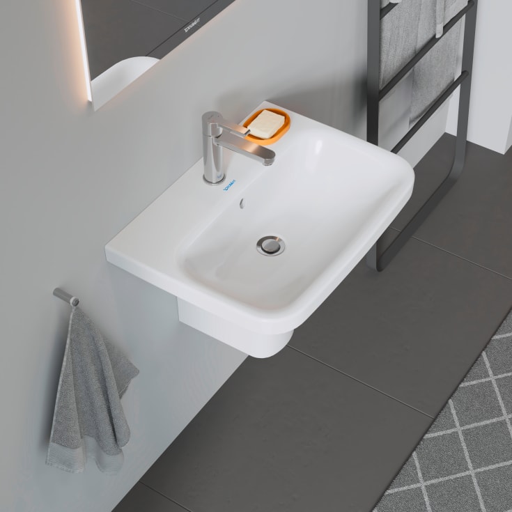 Duravit Durastyle vegghengt servant, 60x44 cm, hvit