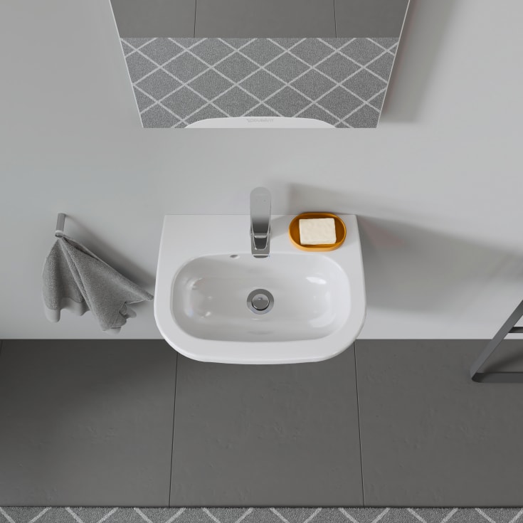 Duravit D-Code tvättställ, 45x34 cm, vit