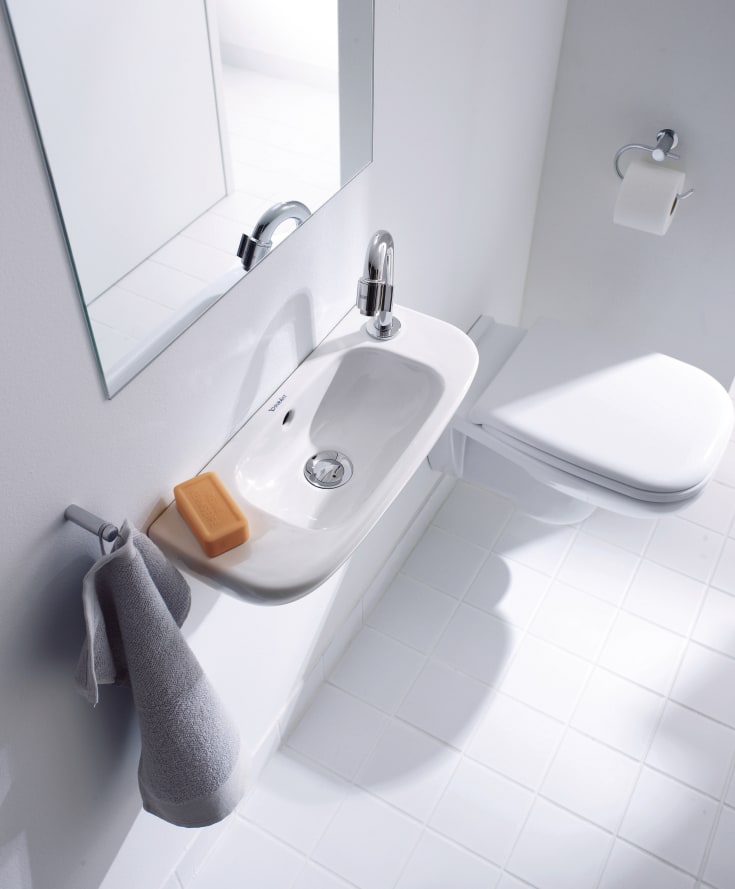 Duravit D-Code servant, 50x22 cm, hvit