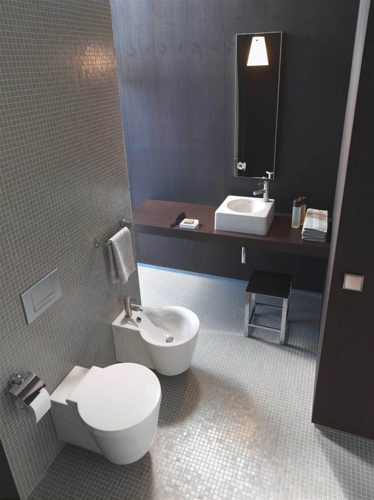 Duravit Starck 1 vägghängd toalett, vit