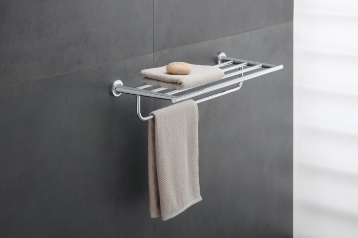 Duravit Starck T hylla, 61x23,2 cm, krom