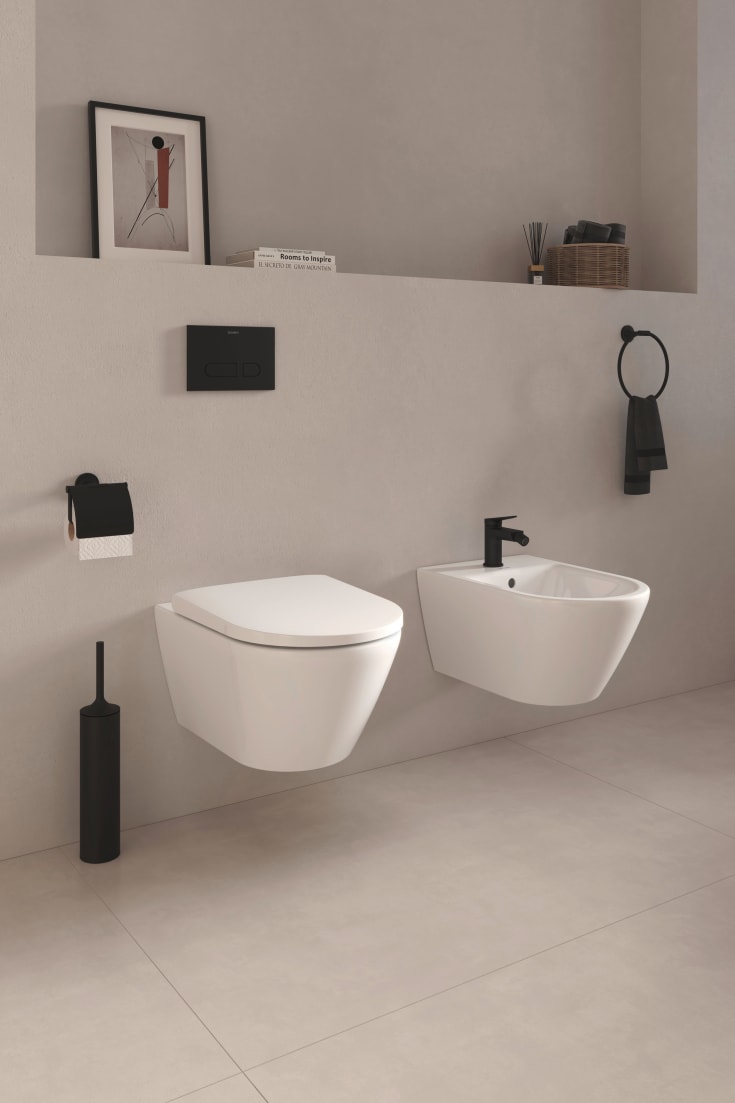 Duravit Starck T toalettbørste, matt sort