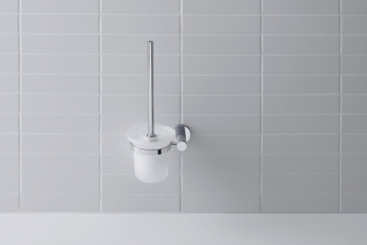 Duravit D-Code toalettborste, krom