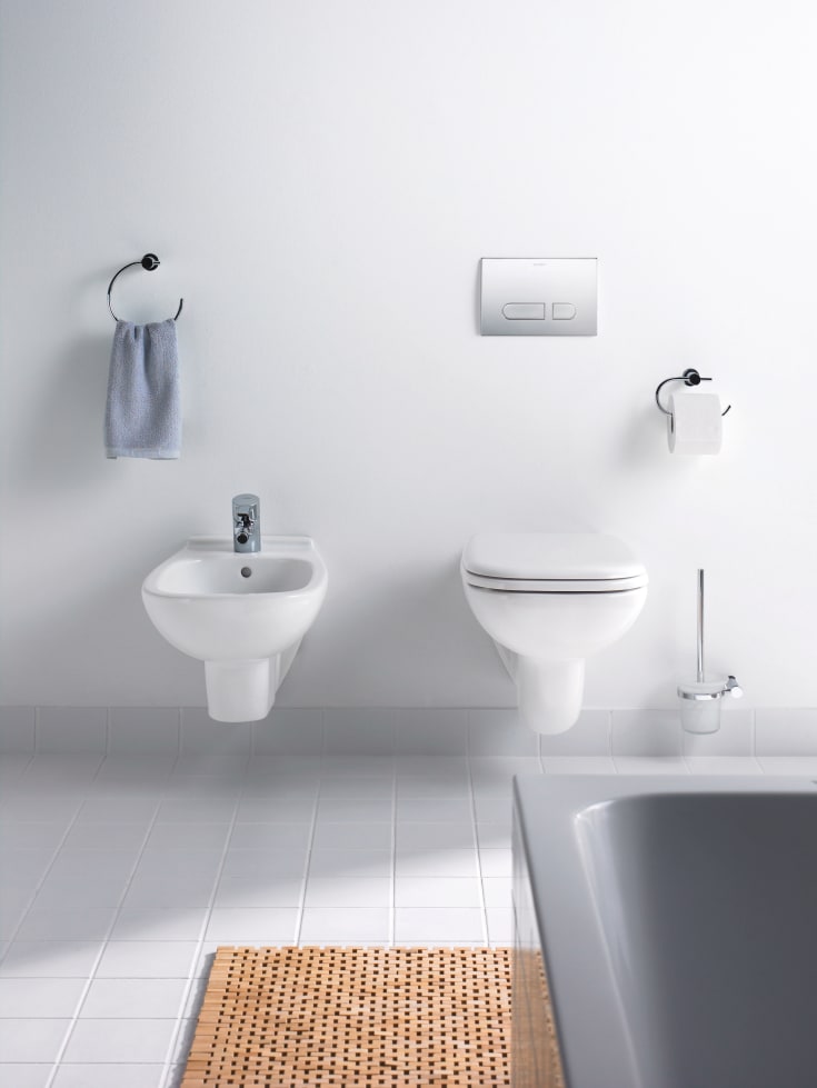 Duravit D-Code toalettborste, krom