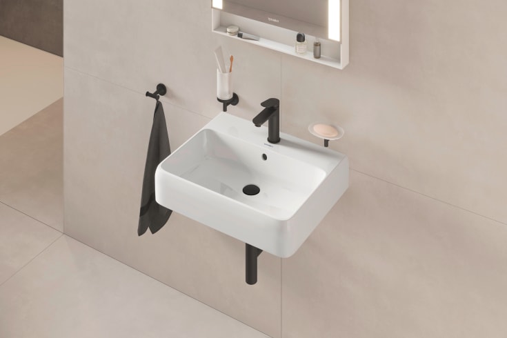 Duravit Starck T håndkleknagg, matt sort