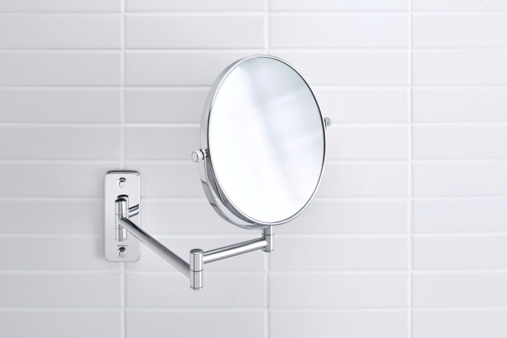 Duravit D-Code sminkspegel, 20,3 cm, krom